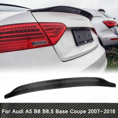 Alerón labial trasero de fibra de carbono para Audi A5 B8 B8.5 base cupé 2007-16 Foto 1 de 4