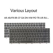 Podświetlana klawiatura do HP ZBook 14u G5 G6 Elitebook 745 G5 G6, 840 G5 G6 846 G5 G6