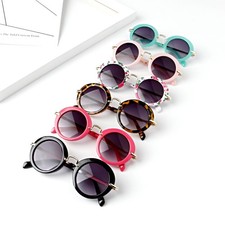 1x Anti-UV Sunglasses Kids Boys Baby Girls Sun Flower Goggle Glasses Eyeglass