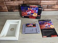 Disney's Aladdin (Super Nintendo SNES 1993 Capcom) Game Cartridge w/Box & Manual