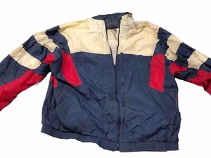 Men’s Vintage Pro Spirit Large Color Block Windbreaker Full Front Zip - Picture 1 of 8