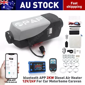 12V 2KW Diesel Air Heater LCD Display Remote Control for Car Bus Caravan Indoor - Picture 1 of 13