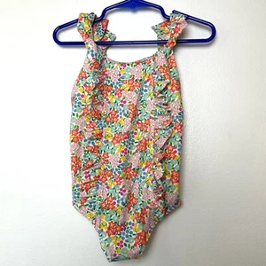 Costume da bagno bambino Boden floreale con volant pezzo unico costume da bagno bambino ragazza 18-24 mesi - Foto 1 di 4