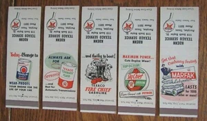 TEXACO GAS STATION MATCHBOOK SET OF 5: KOEHN (PERRYTON, TEXAS) (1950s) -F24 - Picture 1 of 2