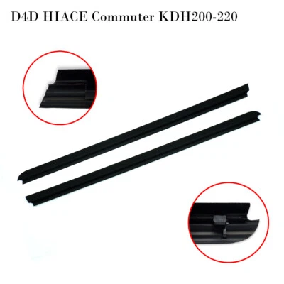 Pair Front Door Window Rubber Seal Belt For Toyota Hiace Commuter 2006 2018 - image 1 of 4