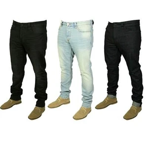 Pantalones de mezclilla inteligentes informales elásticos informales de pierna recta para hombre Only and Sons de ajuste ajustado - Imagen 1 de 10