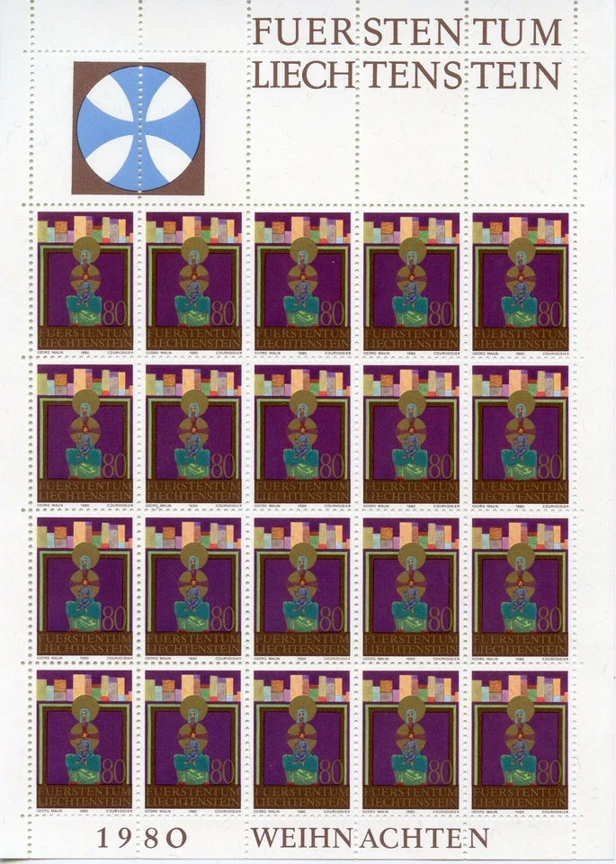 TIMBRE FEUILLE LIECHTENSTEIN  N° 704 ** NOEL // L'EPIPHANIE - Photo 1/1