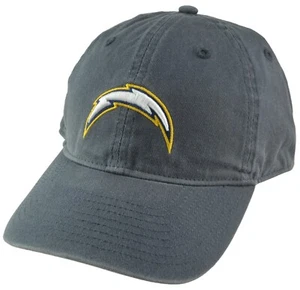 Sombrero de fútbol americano gris ajustable relajado de los Angeles Chargers equipo de la NFL ropa - Imagen 1 de 7