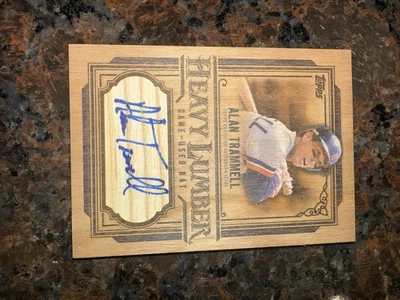 2025 Topps обновление серии тяжелый пиломатериалы Алан Траммелл игры б/у бита карта автограф - Изображение 1 из 4