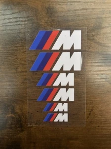 6 PCS BMW M Caliper Heat Resistant Decals - Picture 1 of 5