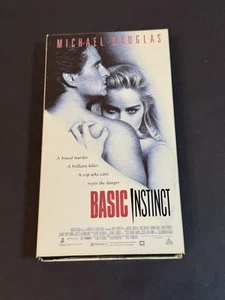 Basic Instinct VHS Sharon Stone Michael Douglas R Murder Erotic Thriller Police - Picture 1 of 8