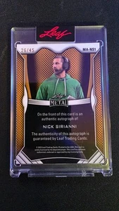 2025 Leaf Nick Sirianni Philly Road To Victory Auto Red 26/45 MA-NS1 NFL Eagles - Picture 1 of 2