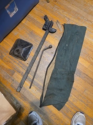 1940's 50's Vintage Cadillac Accessory Tire Iron Jack Tool Bag Chevy Cadillac  - Image 1 of 4