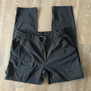 ECKO UNLTD Mens Joggers Pants Black  Cargo Pockets Drawstring Waist Size L - Picture 1 of 11