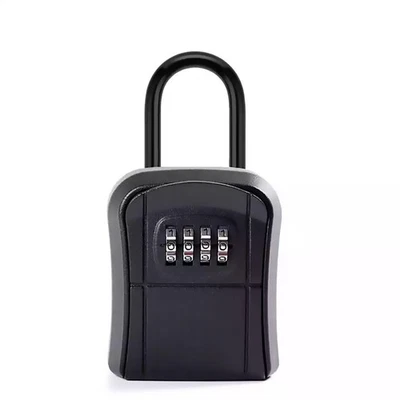 1 lockbox key storage lock box for realtor real estate 4 digit metal shell - Image 1 of 3