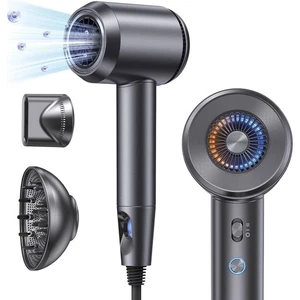 Llano Haartrockner mit Diffusor LL-PC002B Metallic Grau 1500W Motor &10.5000 U/min - Bild 1 von 8