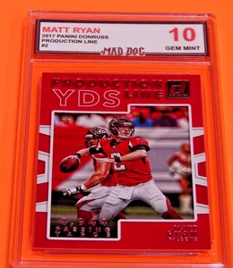 MATT RYAN****2017 Panini DONRUSS Production LINE--GEM 10***FALCONS-COLT--Mad Dog - Picture 1 of 1