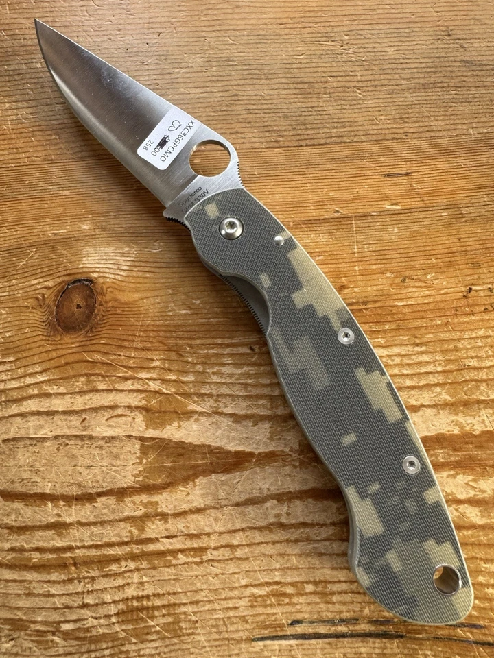 Spyderco Knives Military 2 C36GPCMO2 Camo G-10 S30V Stainless Pocket Knife