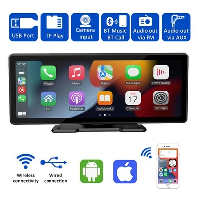 Touchscreen CarPlay Tragbar Auto Tragbares Autoradio GPS Wireless Neu 10.26 Zoll - Bild 1 von 4