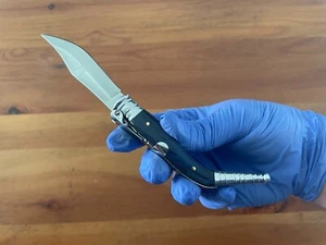 Navaja de Bolsillo Navaja Sevillana Española Hoja 3.15" Escalas Madera Azul / Trinquete - Imagen 1 de 11