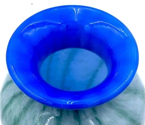 VTG  KINGSTON JOZEFINA KROSNO Hand  Blown GLASS VASE  Made In Poland Watermelon - Picture 1 of 5