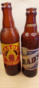 Vintage Chicago Sodas: Masons 10oz & Dads Junior ROOTBEER Bottles. - Picture 1 of 7