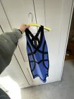 Reiss Blue And Black Bandage Bodycon Mini Dress   Size M Rrp 200