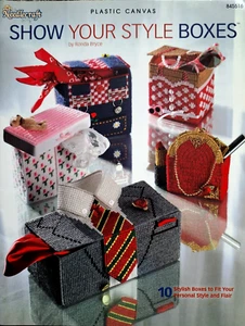 Plastic Canvas The Needlecraft Shop Show Your Style Boxes 10 Designs - Picture 1 of 1