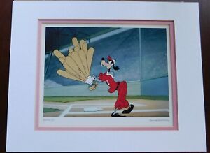 Disney Goofy Limited Edition 11x14 Baseball Lithograph Batter Up
