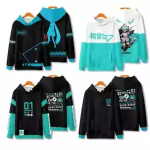 Felpa con cappuccio Hatsune Miku Kawaii anime 9+ stili perimetrale invernale - Foto 1 di 48
