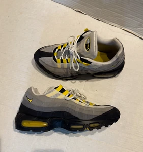 2011 Nike Air Max 95 Mens Size 10 Tour Yellow Grey (609048-105) No Box - READ!! - Picture 1 of 12