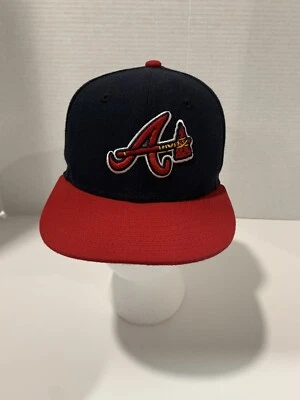 Бейсболка мужская New Era Atlanta Braves 59Fifty MLB кепка на поле облегающая 6 3/8 - Изображение 1 из 4