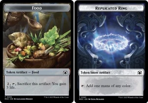 10 Token Karten - FOOD / REPLICATED RING - Commander: March (MOC) - Magic MTG FTG - Bild 1 von 1