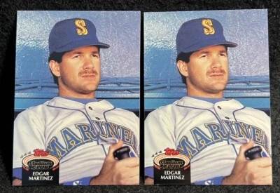 1992 Topps Stadium Club - Edgar Martinez -  #267 - Mariners + Extra - Image 1 of 2