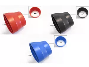 2.5"-2.75" Air Intake Intercooler Rubber Coupler and 2 Clamps set - Foto 1 di 7