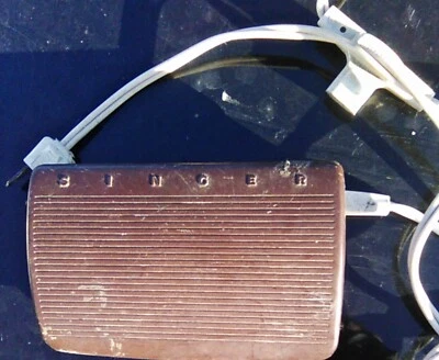 VINTAGE SINGER 618776-010 FOOT PEDAL SEWING MOTOR CONTROL 95-145 VOLTS - Image 1 of 2