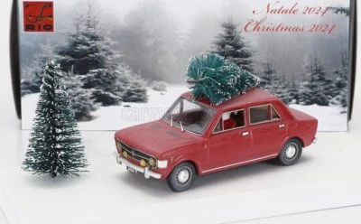 MODELLINO AUTO STATICO RIO FIAT 128 BUON NATALE 2024 WITH DRIVER FIGURE 1:43 - Immagine 1 di 4