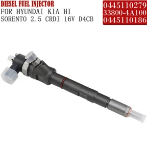 Fuel Injector for Hyundai Kia 0445110186 33800-4A100 0445110279 2.5 CRDi - Foto 1 di 6