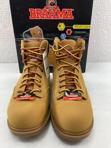 Brahma Stivali da Lavoro Uomo Raid Punta in Acciaio, Grano, Taglia:7,5 - Foto 1 di 9