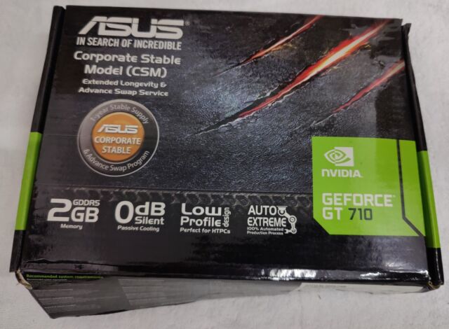 90YV0AL0-M0NA00 ASUS GT710-SL-1GD5 Nvidia GeForce GT 710 1GB GDDR5 32