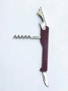 Vintage Wine Enthusiast Italy Folding Pocket Corkscrew Wine Bottle Opener 4 1/2" - Picture 1 of 4