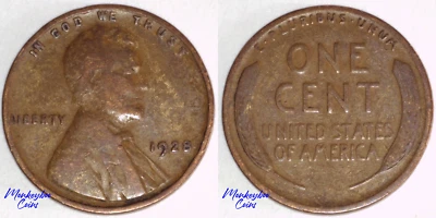 1928 Lincoln Wheat Cent - Woody Penny with Improper Alloy Mix - Rare Error Coin - Image 1 of 4