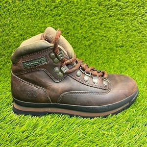 Timberland Euro Hiker Mid Womens Size 6.5M Brown Outdoor Leather Hiking Boots - Picture 1 of 11