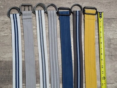 Lote De 7 Cinturones Para Mujer Talla 30 32 Medianos Sólidos Rayas D Anillo Cinturón Informal Unisex Foto 1 de 4