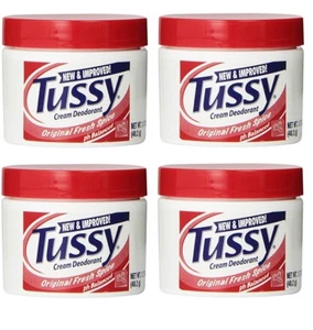 Crema desodorante Tussy, original - 1,7 OZ (4 paquetes) + recortadora de cejas - Imagen 1 de 2