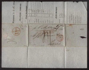 PORTUGAL / GB PAKETBRIEF / FRANKREICH 1841 - Bild 1 von 2