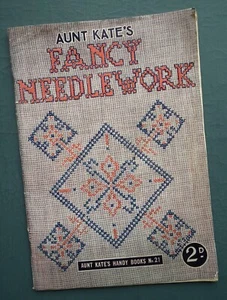 Aunt Kate's Fancy Needlework antique vintage 1920s sewing embroidery book - Picture 1 of 15