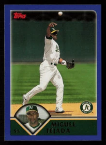 Miguel Tejada 2003 Topps #77 Oakland Athletics Baseball Card - Picture 1 of 2