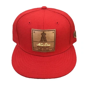 Los Angeles Angels Anaheim 59Fifty New Era Fitted Hat Cap Wool Sz 7 3/8 Leather - Picture 1 of 12