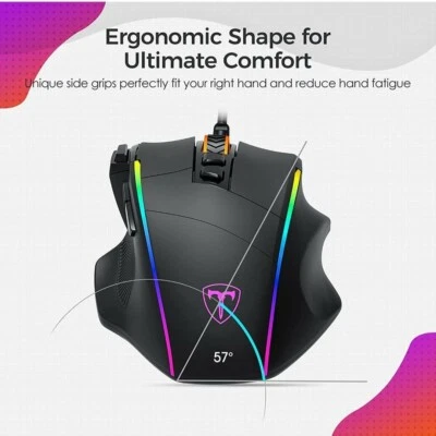 Wired RGB Gaming Mouse - Black - Image 1 of 4